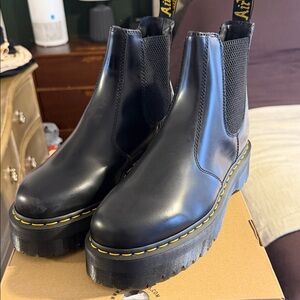 Dr. Martens Black Platform Chelsea Boots
